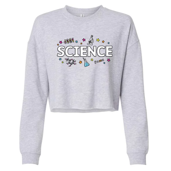 Science May The Force Be With You Funny Cropped Pullover Crew