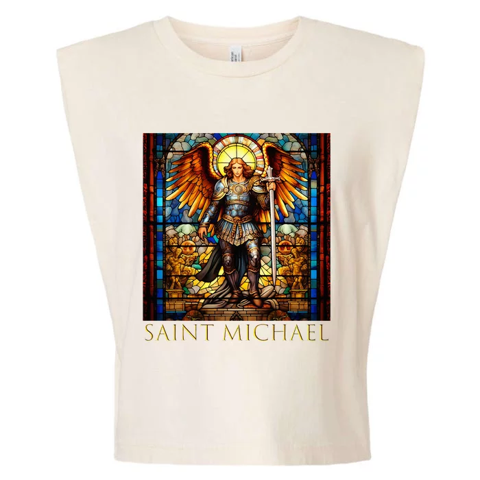 Saint Michael The Archangel Garment-Dyed Women's Muscle Tee