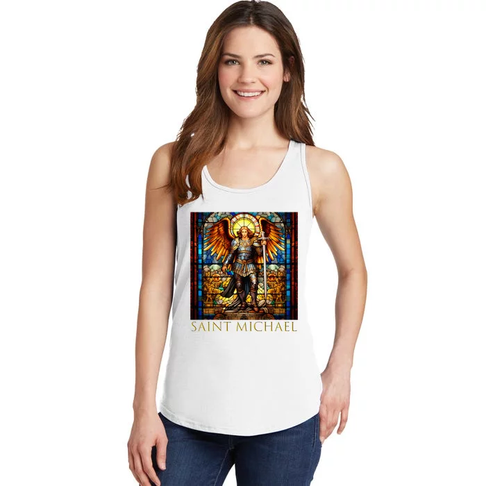 Saint Michael The Archangel Ladies Essential Tank