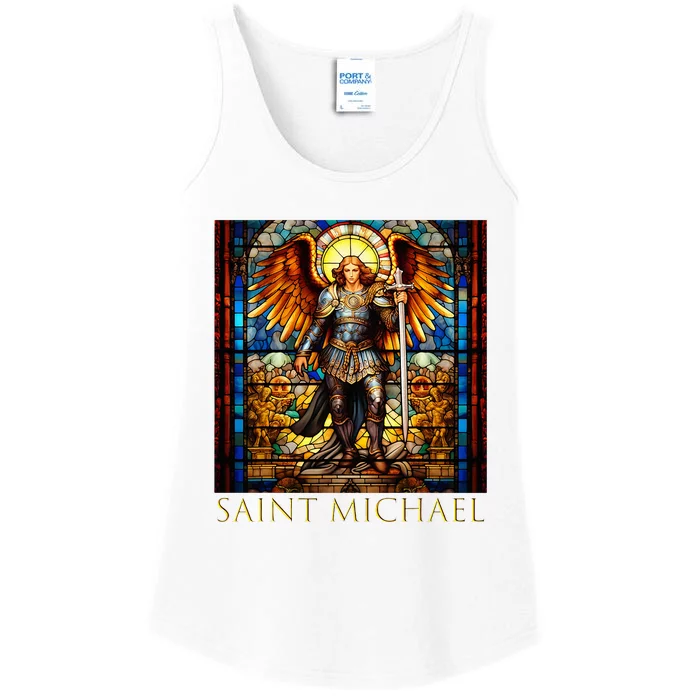 Saint Michael The Archangel Ladies Essential Tank