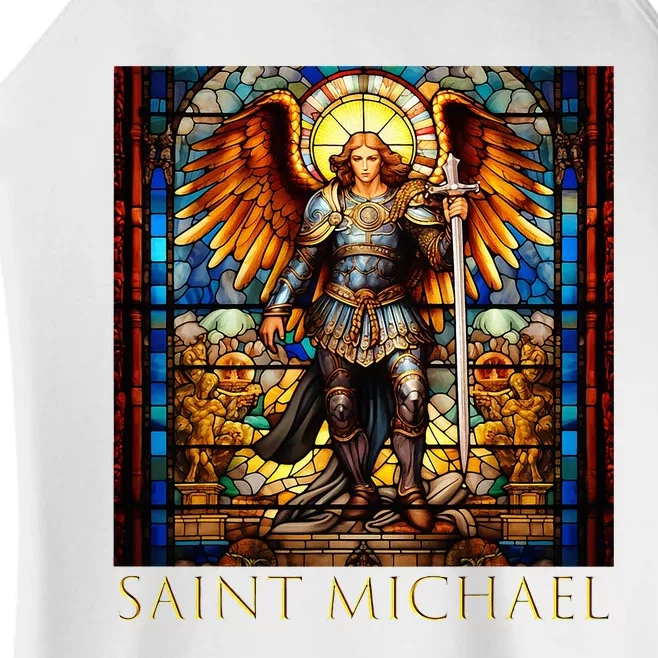 Saint Michael The Archangel Women’s Perfect Tri Rocker Tank