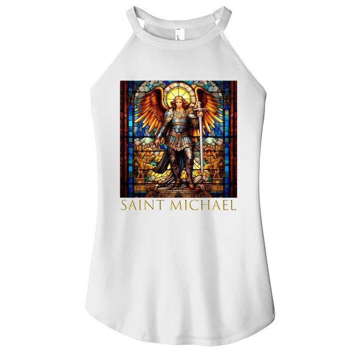 Saint Michael The Archangel Women’s Perfect Tri Rocker Tank