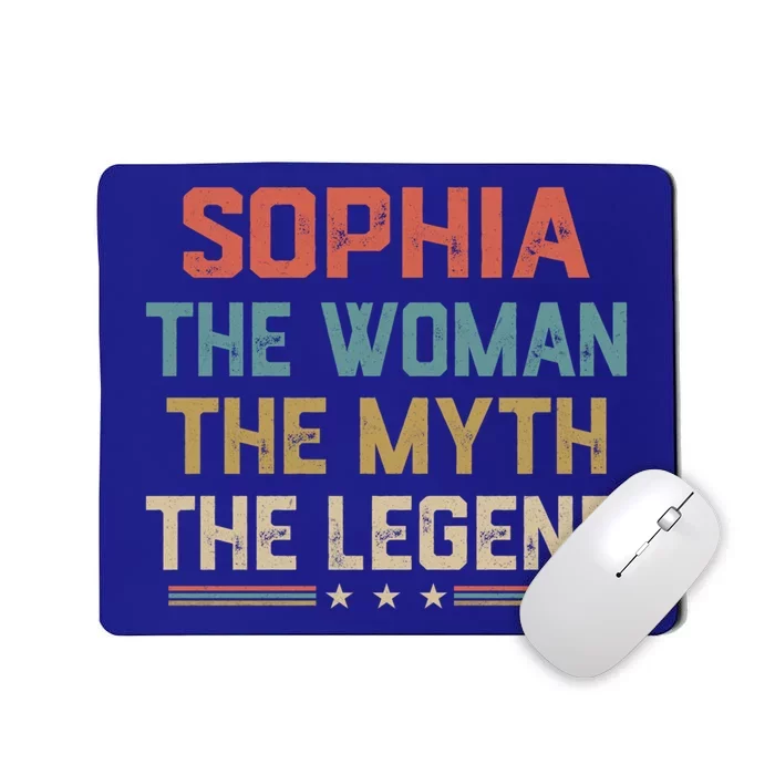 Sophia Myth The Legend Great Gift Sophia First Name Funny Gift Mousepad