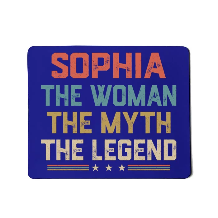 Sophia Myth The Legend Great Gift Sophia First Name Funny Gift Mousepad