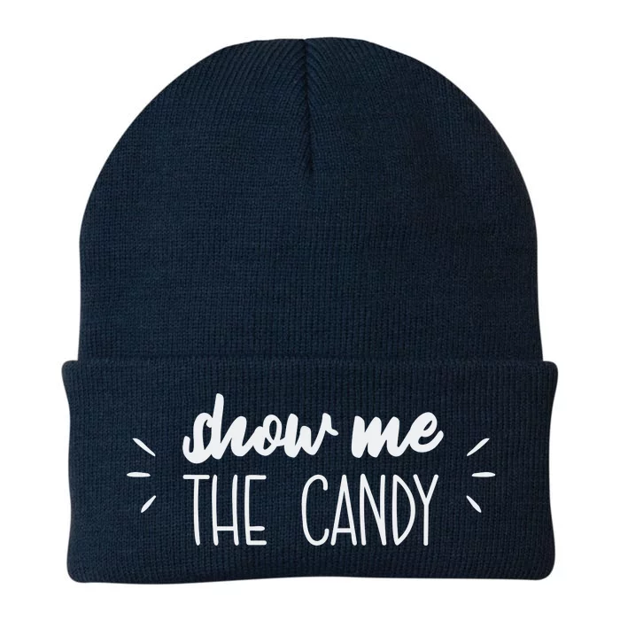 Show Me The Candy Funny Halloween Knit Cap Winter Beanie