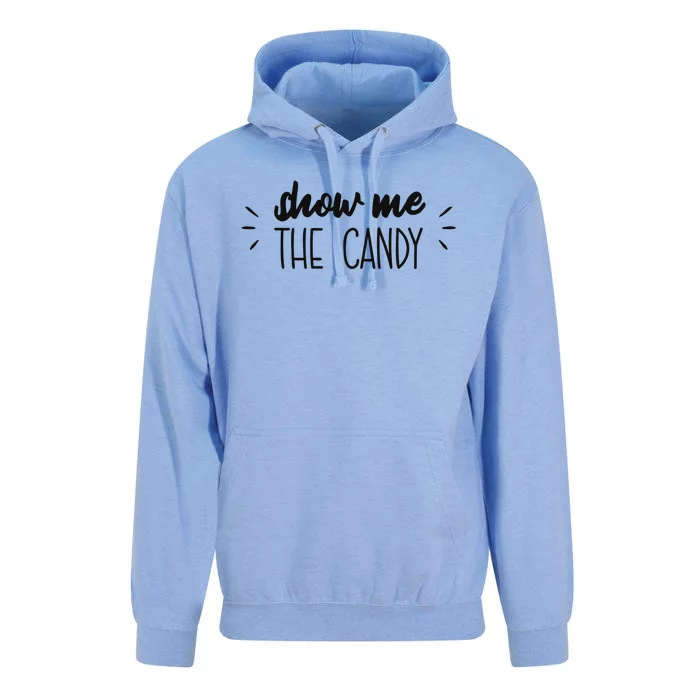 Show Me The Candy Funny Halloween Unisex Surf Hoodie