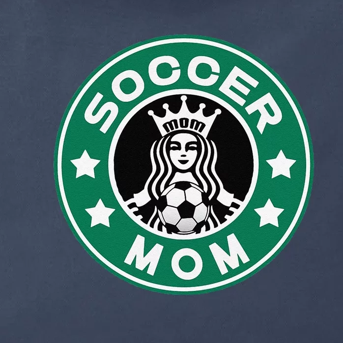 Soccer Mom Team Mom Best Mother Soccer Car Pool Zip Tote Bag