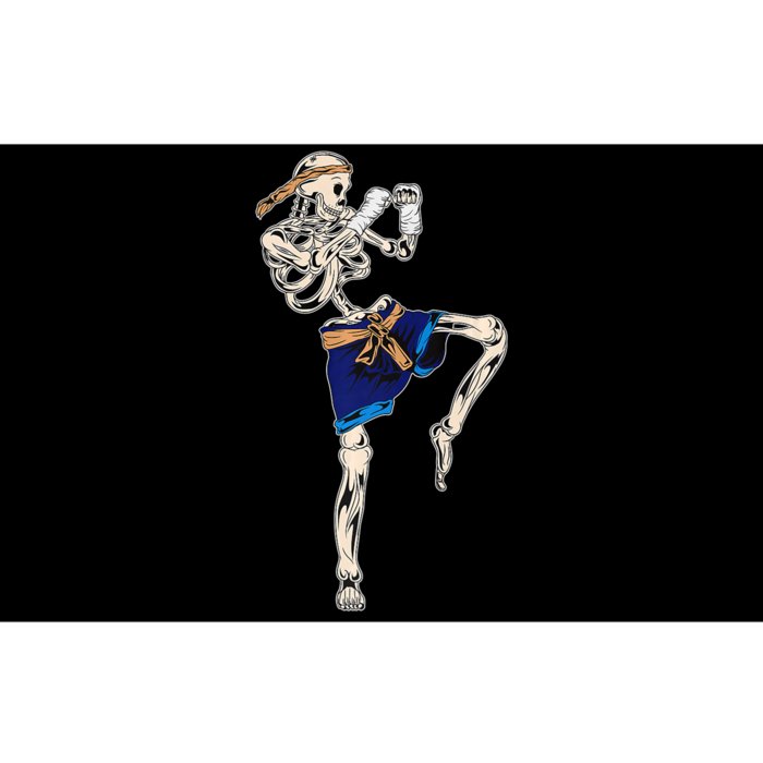 Skeleton Muay Thai Halloween Kickboxing MMA Fighter Bumper Sticker