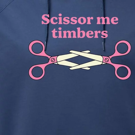 Scissor Me Timbers Performance Fleece Hoodie