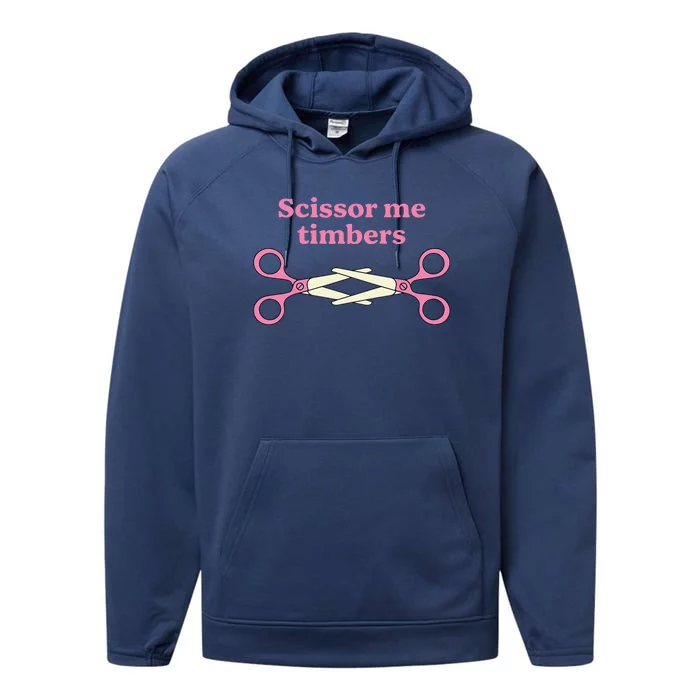 Scissor Me Timbers Performance Fleece Hoodie