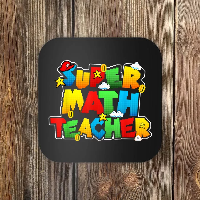 Super Math Teacher Funny Back To School Coaster