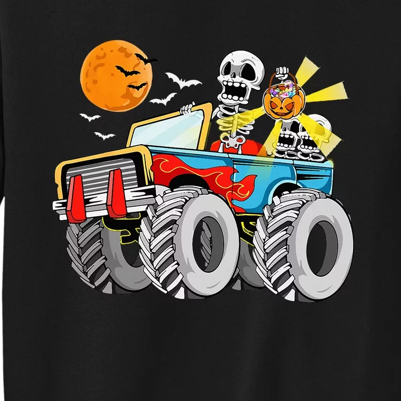 Spooky Monster Truck Halloween Costume Tall Sweatshirt