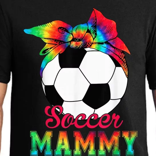 Soccer Mammy Tie Dye Soccer Lover Mother's Day Pajama Set