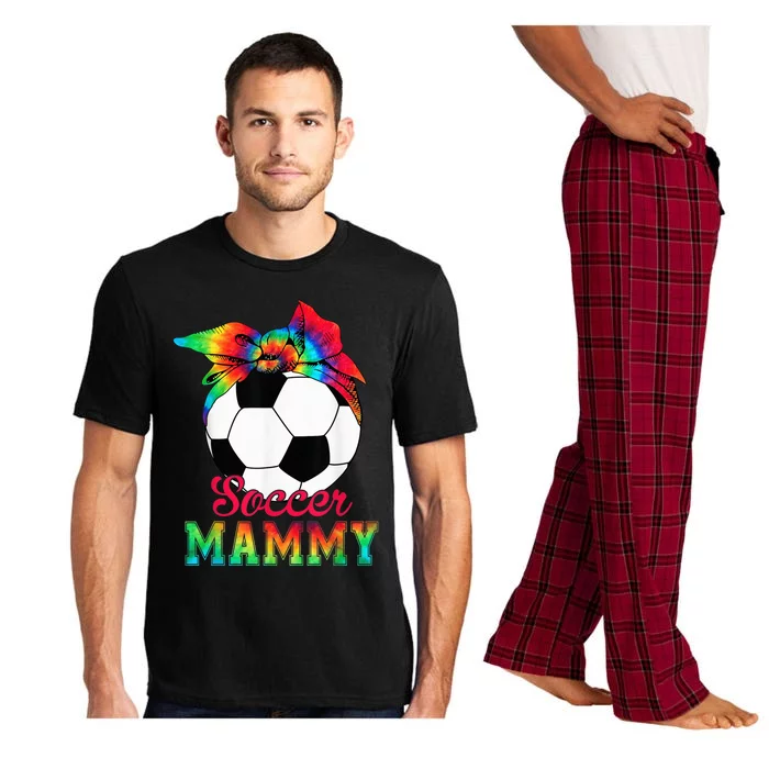 Soccer Mammy Tie Dye Soccer Lover Mother's Day Pajama Set