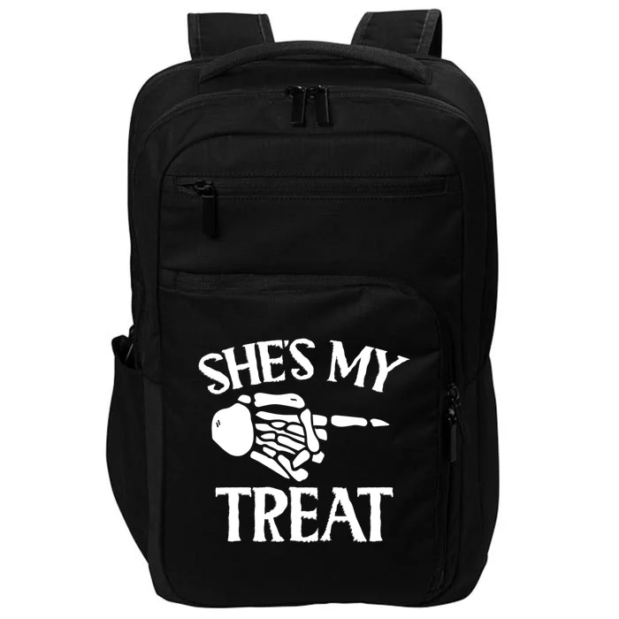 Shes My Trick Matching Couple Halloween Cute Gift Impact Tech Backpack