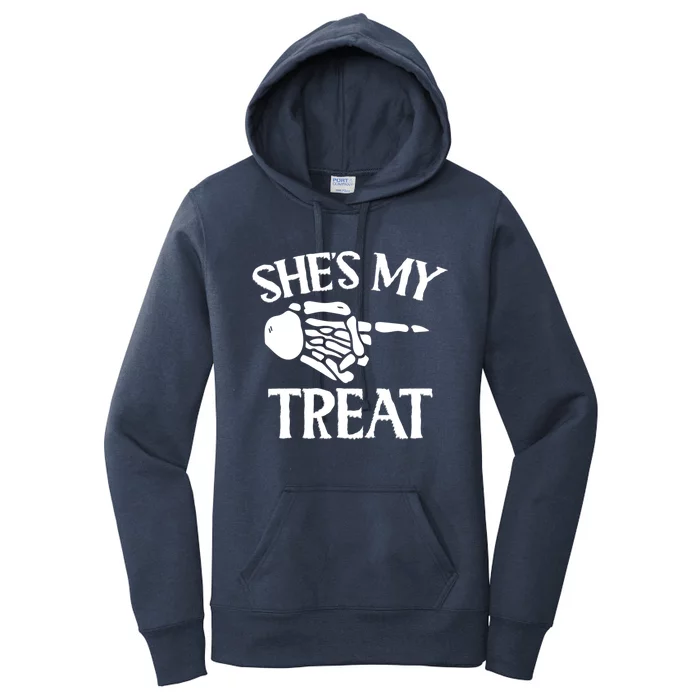 Shes My Trick Matching Couple Halloween Cute Gift Women's Pullover Hoodie