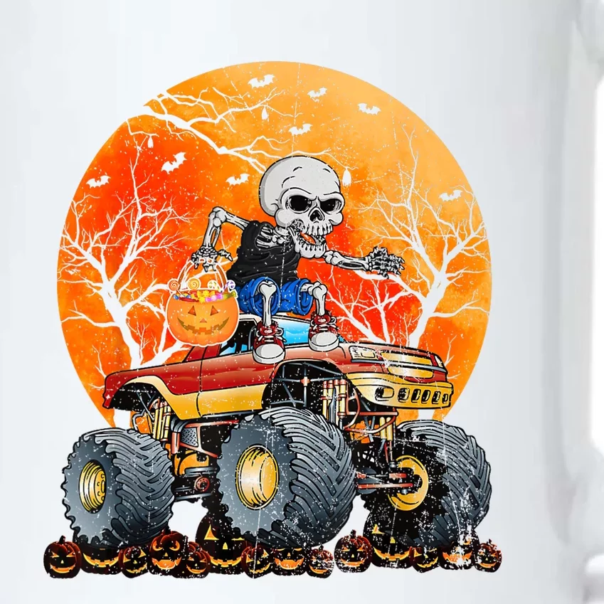 Skeleton Monster Truck Moon Candy Halloween Black Color Changing Mug