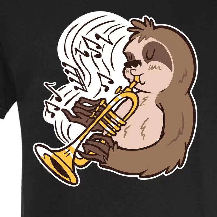 Sloth Musical Trumpet Garment-Dyed Heavyweight T-Shirt