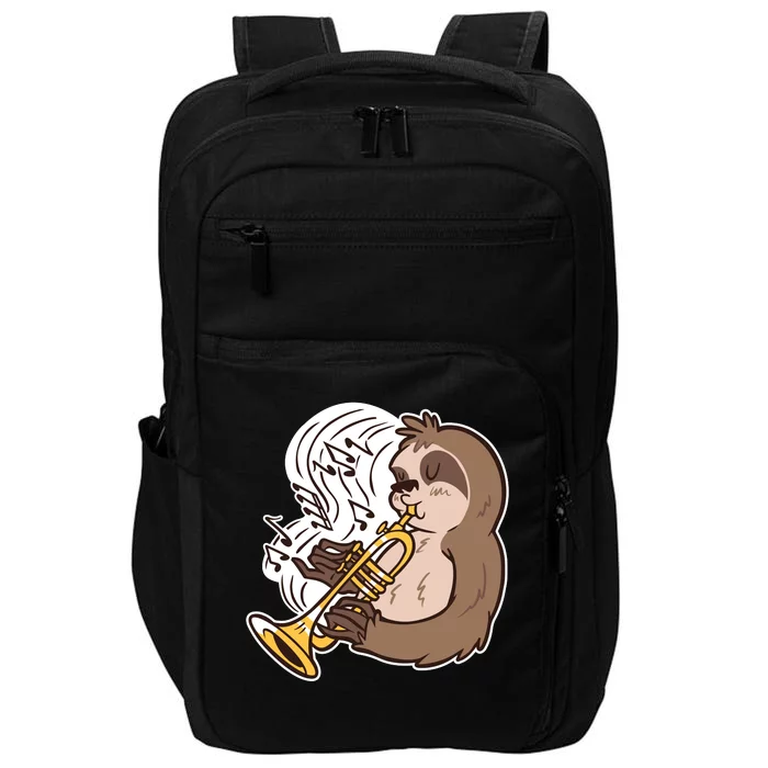 Sloth Musical Trumpet Impact Tech Backpack