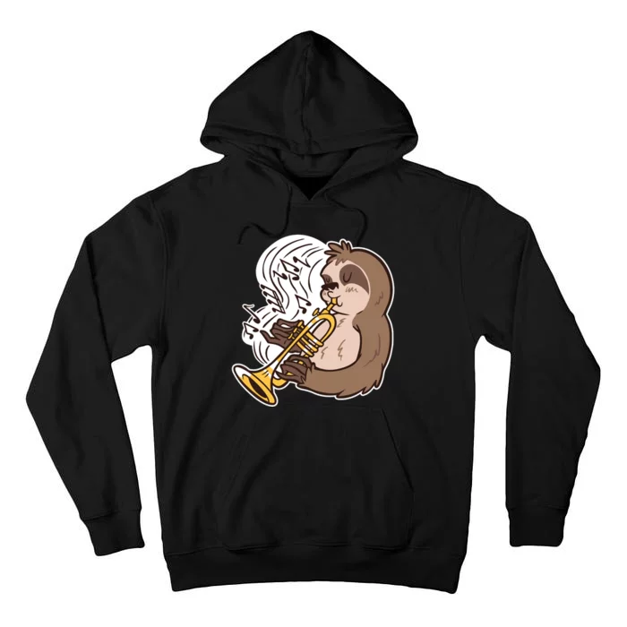 Sloth Musical Trumpet Tall Hoodie