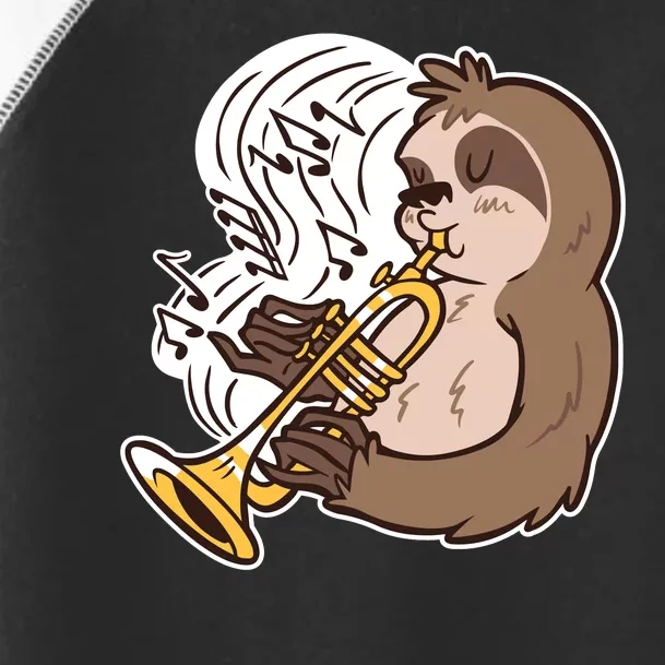 Sloth Musical Trumpet Toddler Fine Jersey T-Shirt