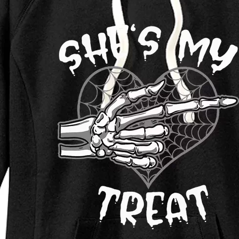 SheS My Treat Funny Halloween Matching Couple Women's Fleece Hoodie