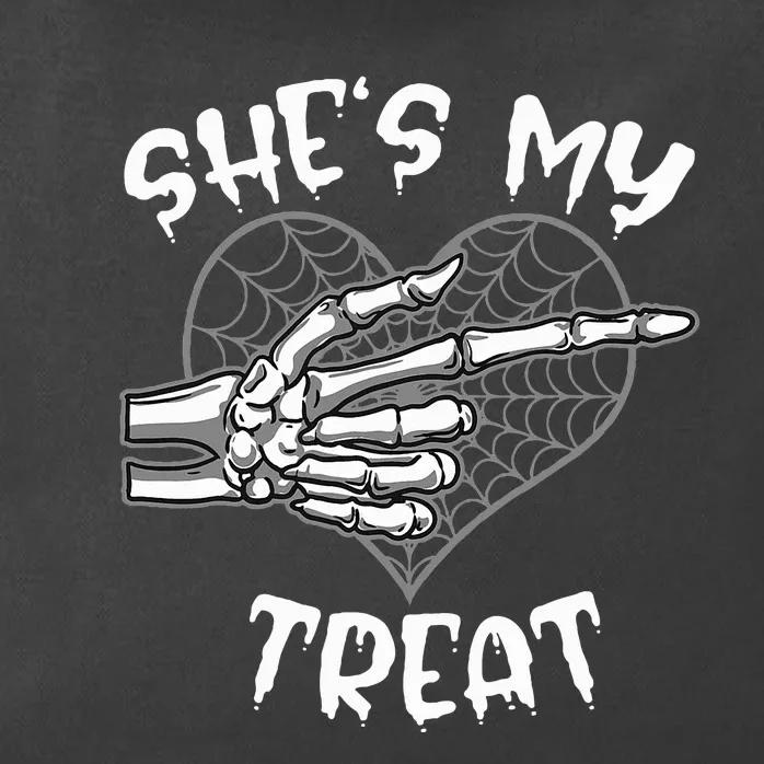 SheS My Treat Funny Halloween Matching Couple Zip Tote Bag