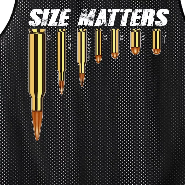 Size Matters Types Of Bulllets Mesh Reversible Basketball Jersey Tank