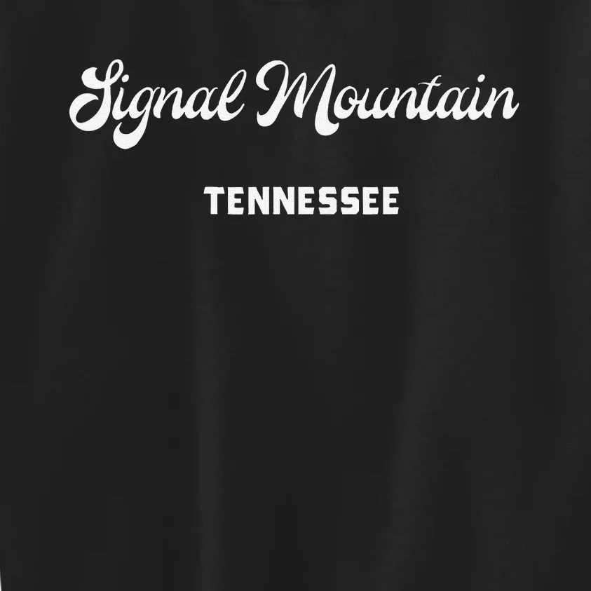 Signal Mountain Tennessee Kids Sweatshirt