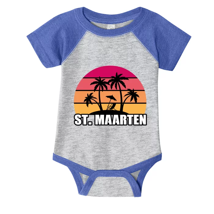 St Maarten Travel Vacation Souvenir Gift Infant Baby Jersey Bodysuit