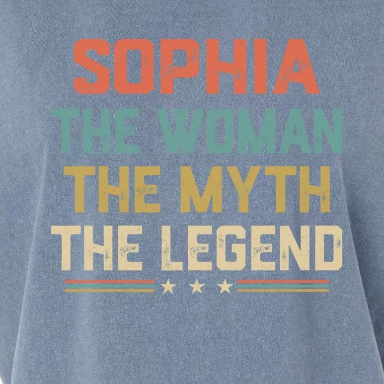 Sophia Myth The Legend Gift Sophia First Name Cool Gift Garment-Dyed Women's Muscle Tee