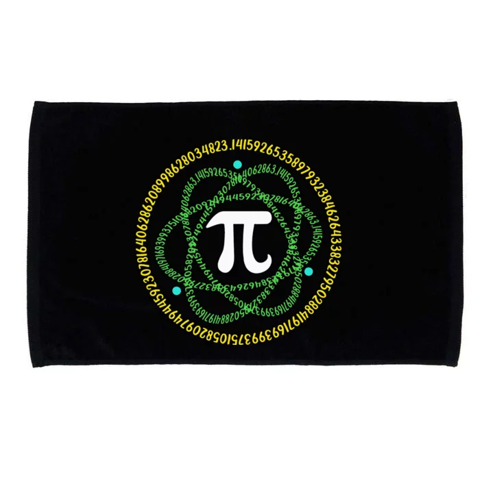 Science Math Teachers Atom Pi Symbol Apparel Pi Day Microfiber Hand Towel