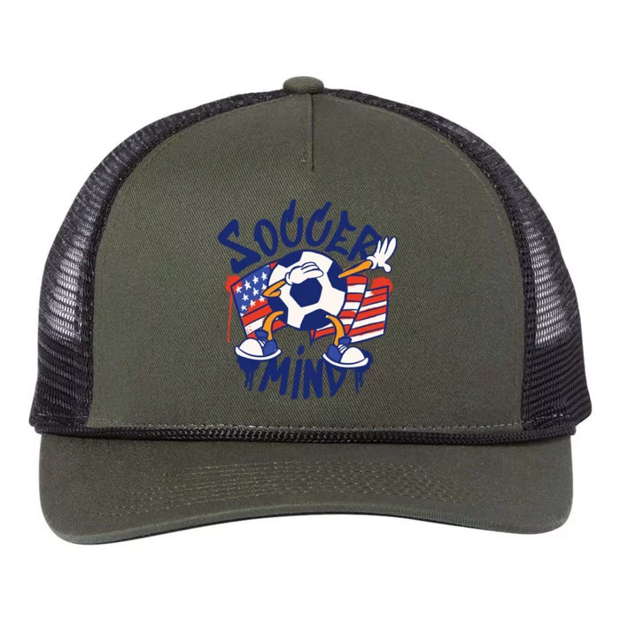 Soccer Mind USA Retro Rope Trucker Hat Cap