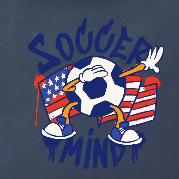 Soccer Mind USA Zip Tote Bag