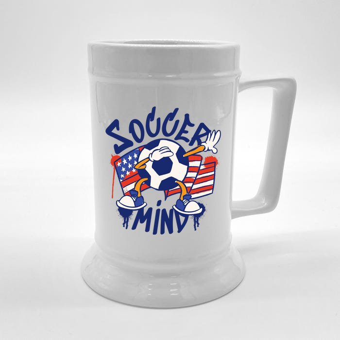 Soccer Mind USA Front & Back Beer Stein