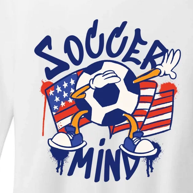 Soccer Mind USA Womens CVC Long Sleeve Shirt