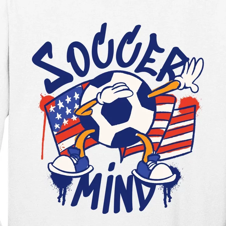 Soccer Mind USA Tall Long Sleeve T-Shirt