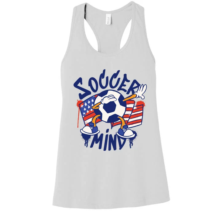 Soccer Mind USA Women's Racerback Tank