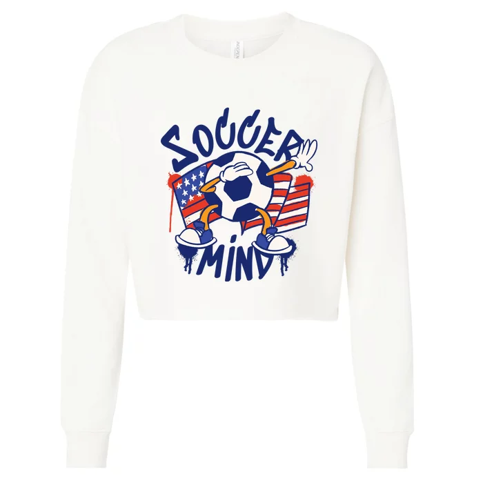 Soccer Mind USA Cropped Pullover Crew