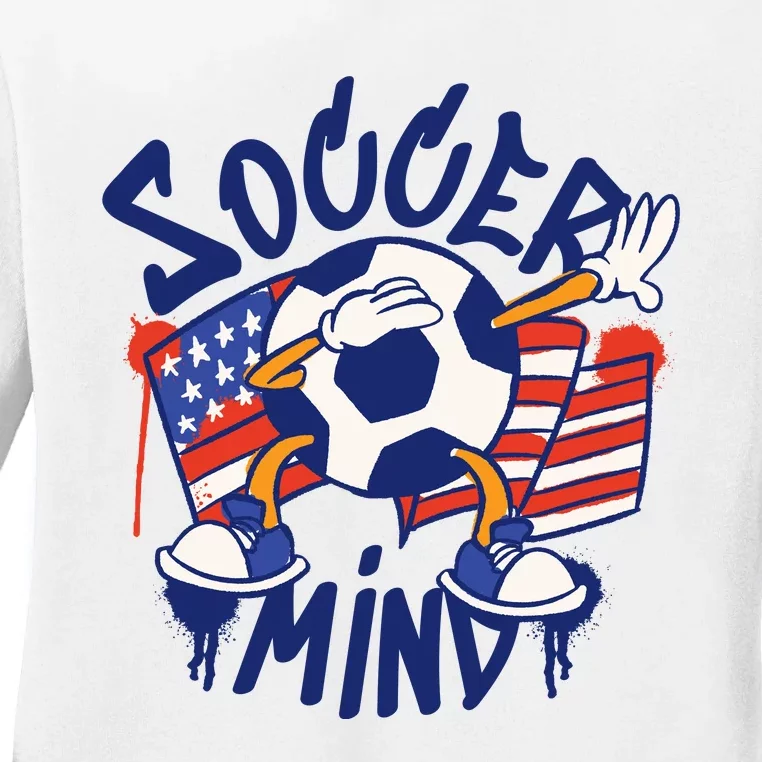 Soccer Mind USA Ladies Long Sleeve Shirt