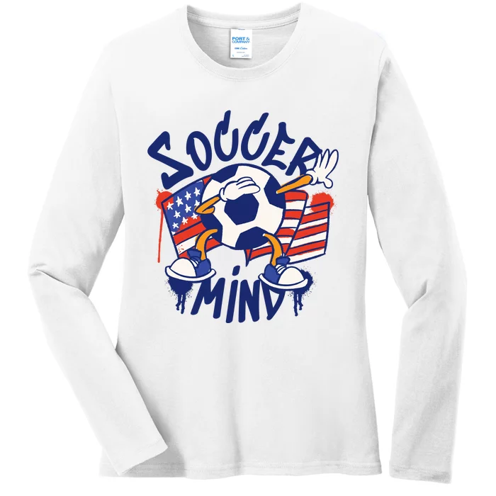 Soccer Mind USA Ladies Long Sleeve Shirt