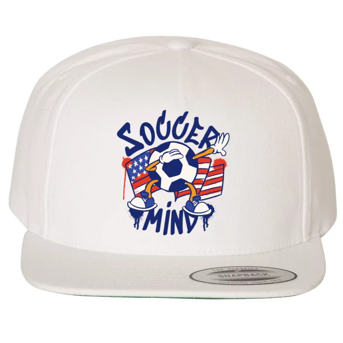 Soccer Mind USA Wool Snapback Cap