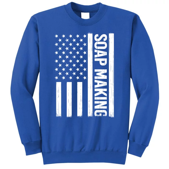 Soap Making Us Flag Soapmaker Vintage Soap Maker Great Gift Tall Sweatshirt