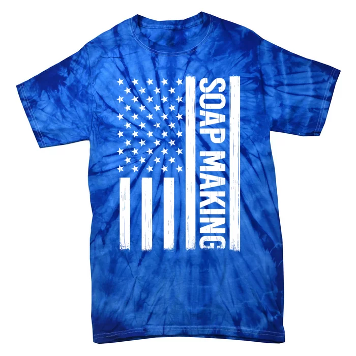 Soap Making Us Flag Soapmaker Vintage Soap Maker Great Gift Tie-Dye T-Shirt