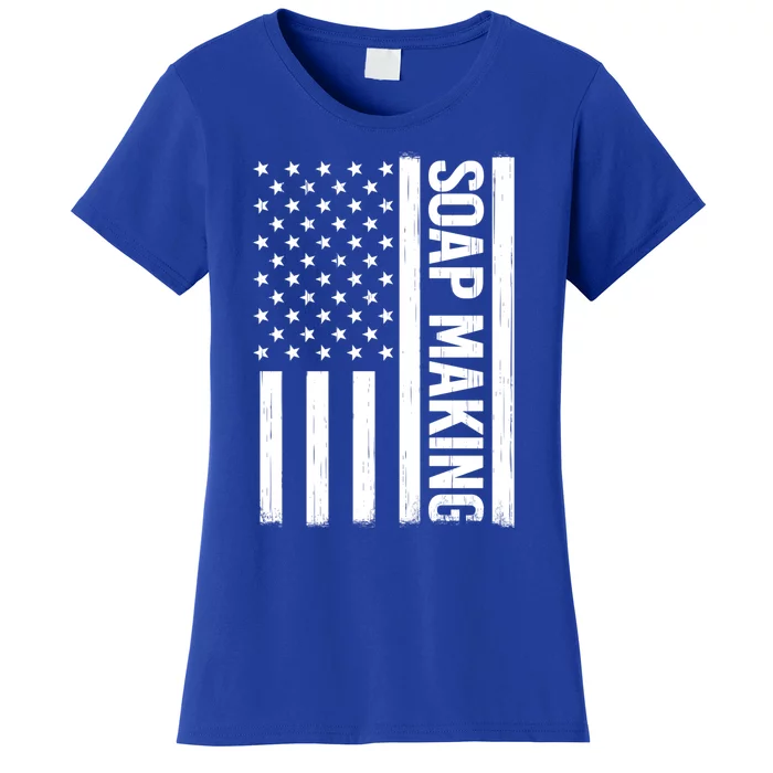 Soap Making Us Flag Soapmaker Vintage Soap Maker Great Gift Women's T-Shirt