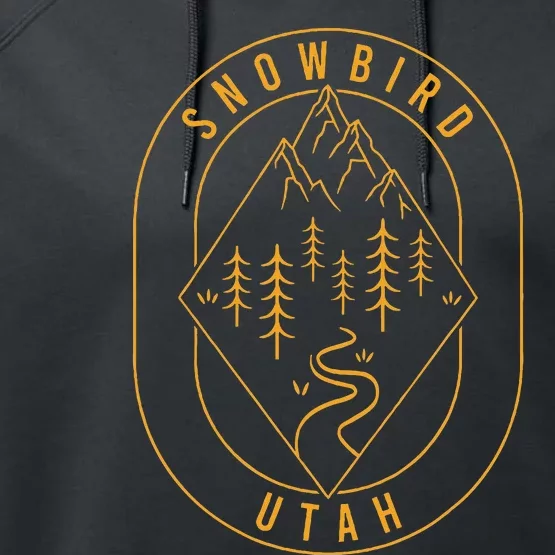 Snowbird Mountains Utah Hiking Outdoors Performance Fleece Hoodie