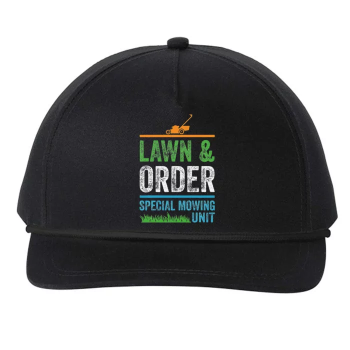 Special Mowing Unit Lawn & Order Lawn Mowers Snapback Five-Panel Rope Hat