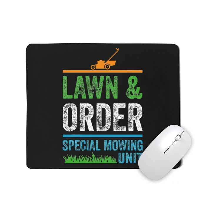 Special Mowing Unit Lawn & Order Lawn Mowers Mousepad