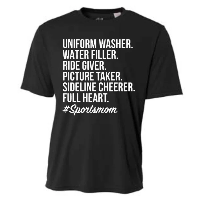 Sports Mom Uniform Washer Water Filler Baseball Mom Cooling Performance Crew T-Shirt