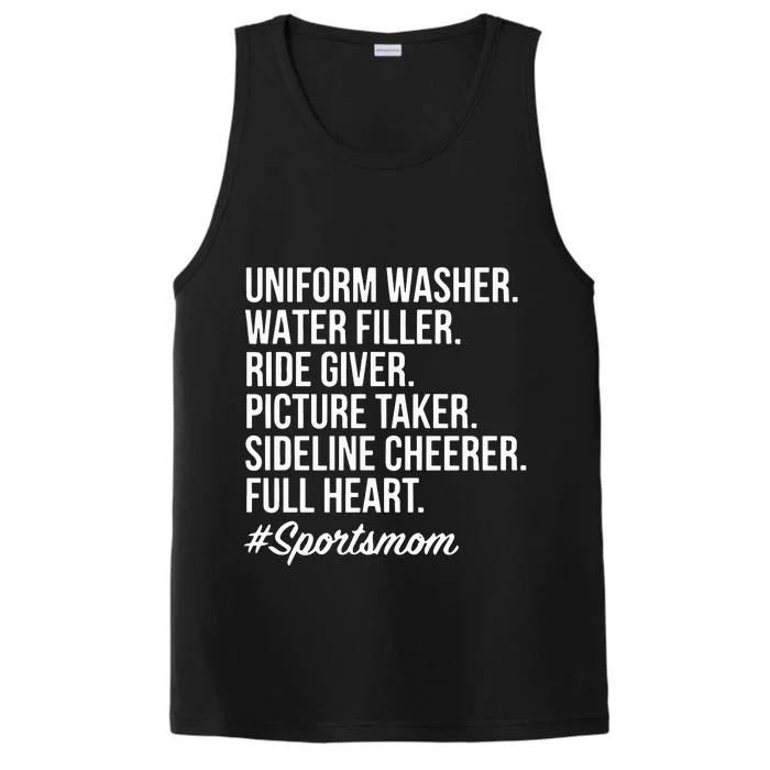 Sports Mom Uniform Washer Water Filler Baseball Mom Performance Tank